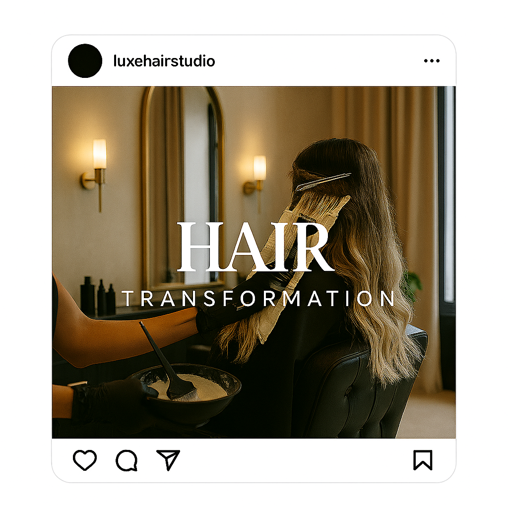 Instagram Post hair colour