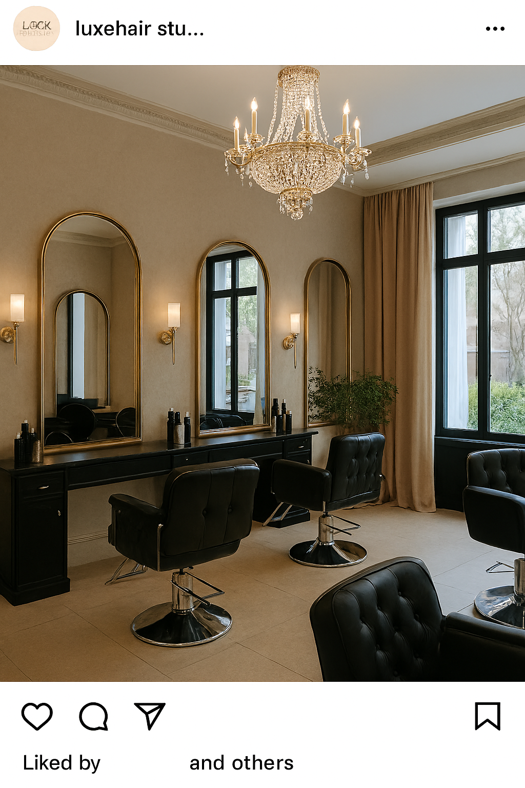 Instagram Post luxe interior.