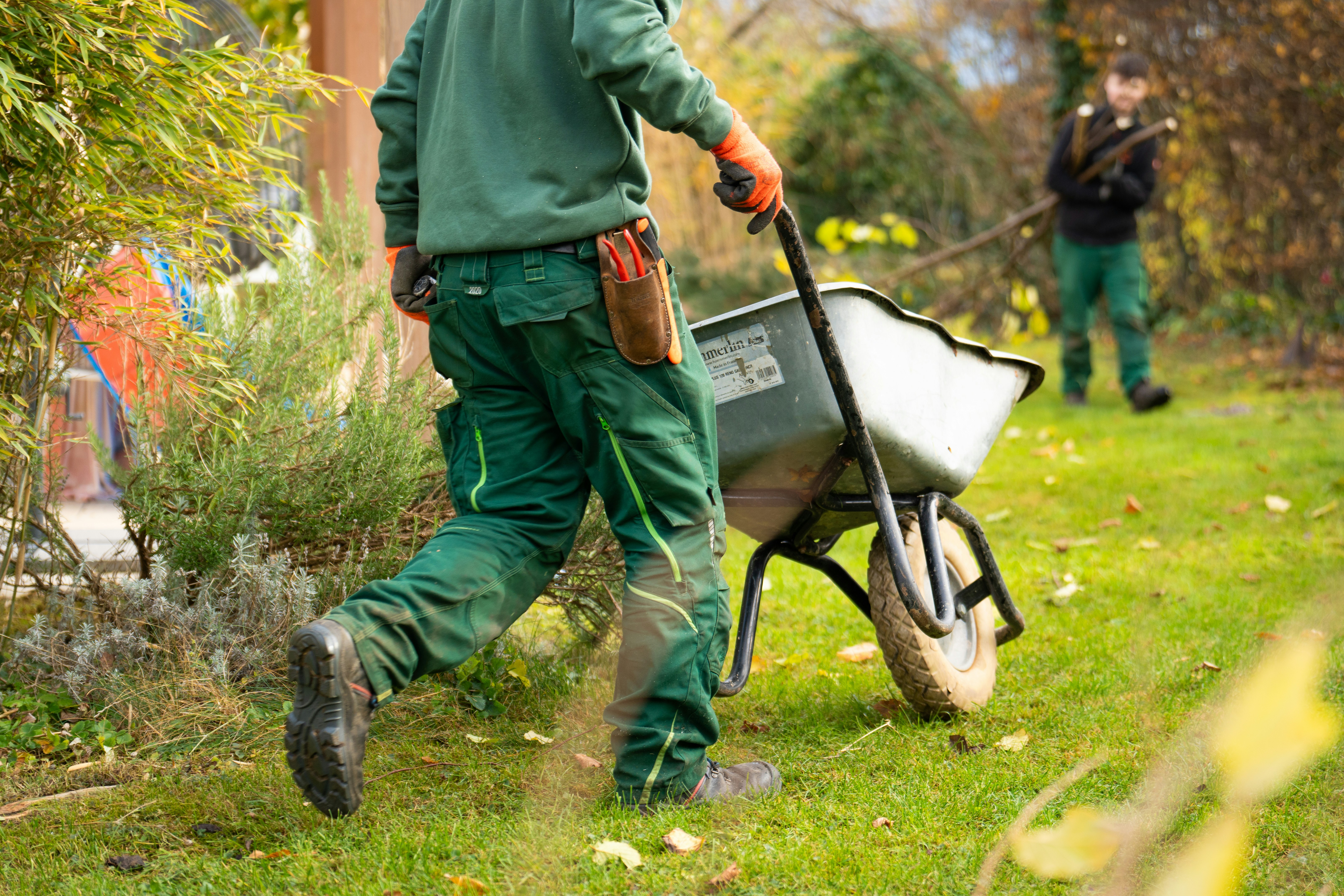Marty at work in a garden in Ashford