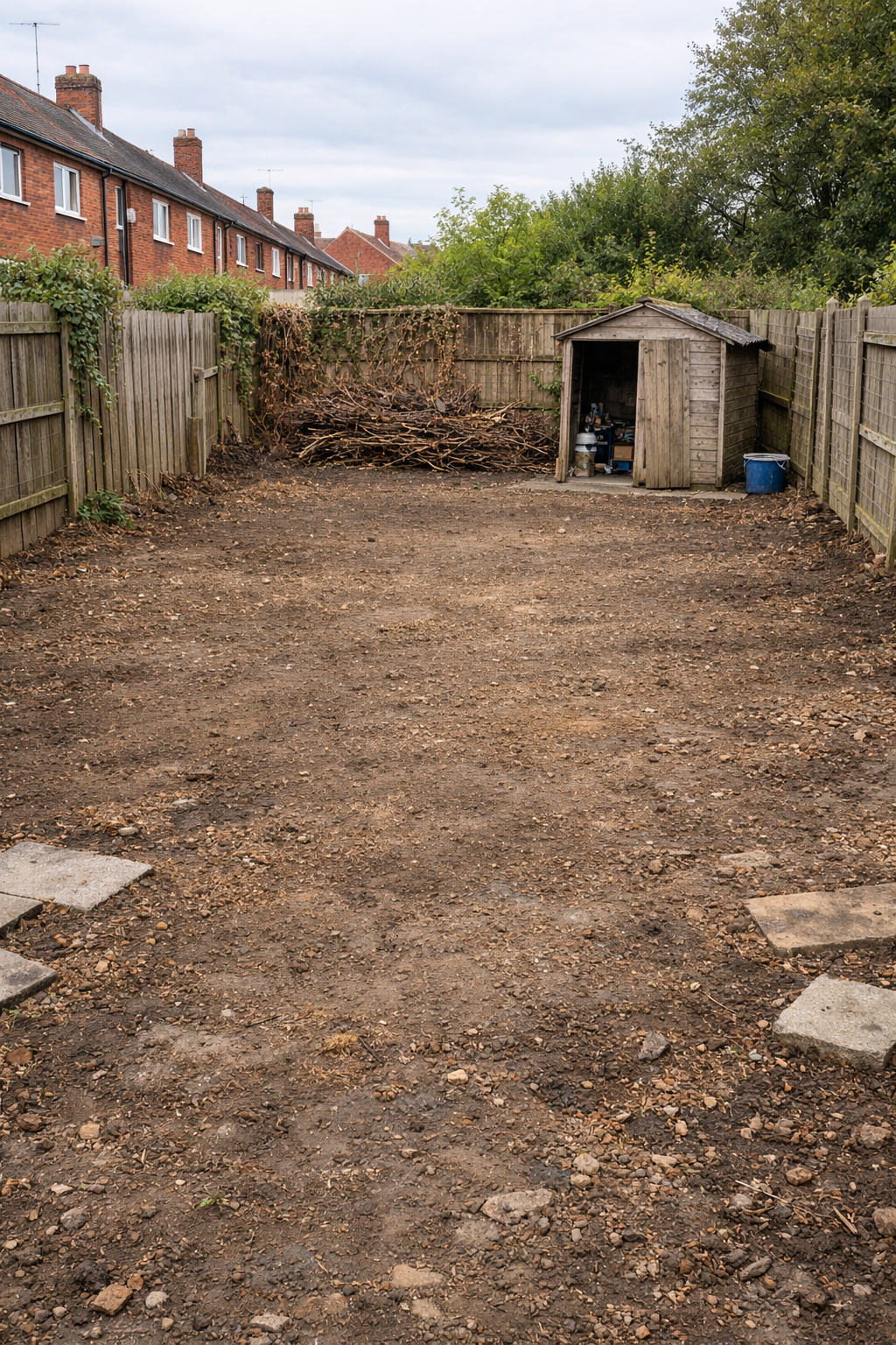 Garden after full clearance