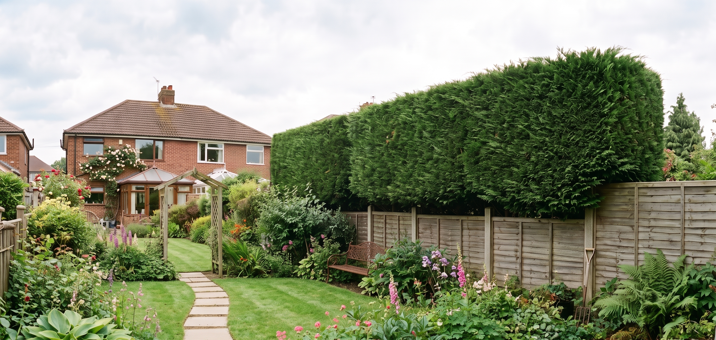 Garden after maintenance and tidy up