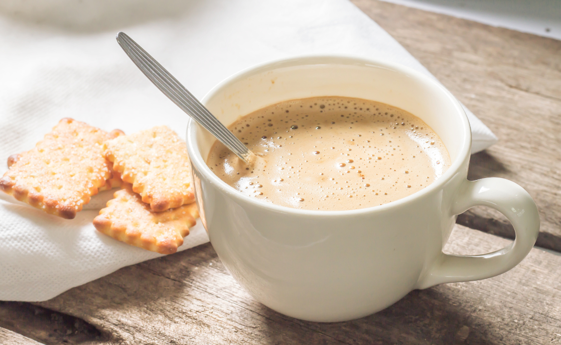 Flat White with Biscuit