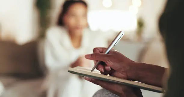 Calm and professional office for psychiatric evaluation